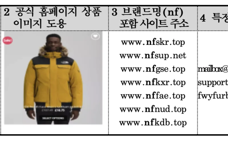 ‘노스페이스’사칭 해외 온라인 쇼핑몰 피해 주의