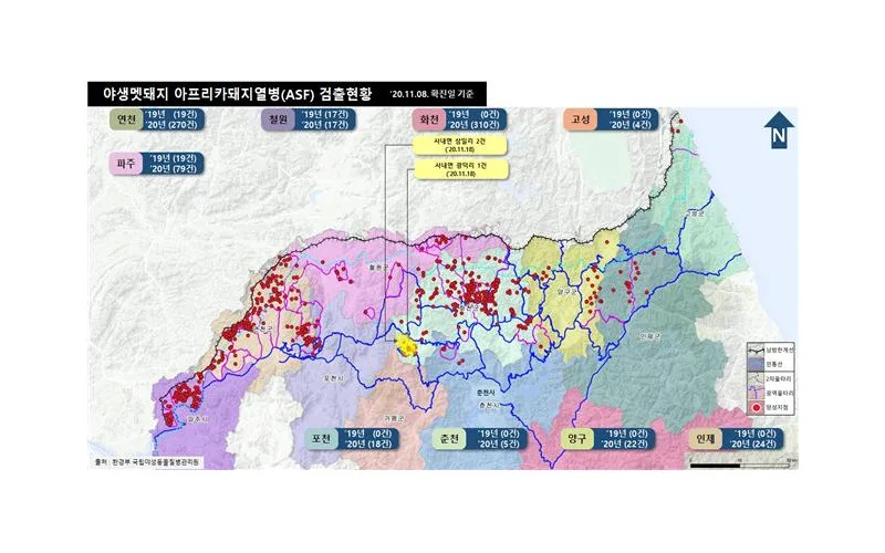 아프리카돼지열병 신고포상금 지급에 관한 규정 개정·시행(11.20)