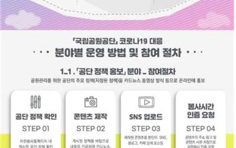 국립공원 비대면 자원봉사에 참여하세요